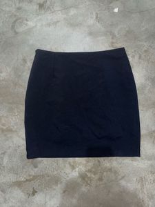 Dark Blue Pencil Mini Skirt