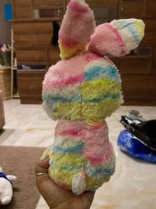 Rainbow Beanie Boo Bunny