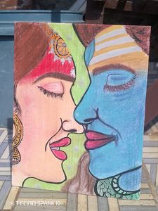 Handmade Shivji Parvati Ji Painting