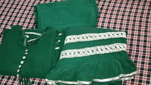 Green Kurta Set
