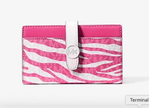 Michael Kors Pink Zebra Print Wallet