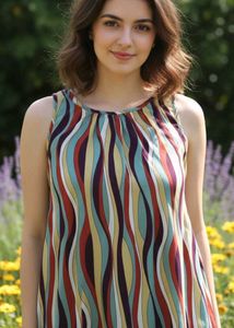 Striped Midi Dress (⁠ʘ⁠ᴗ⁠ʘ⁠✿⁠) Available At Coins✨