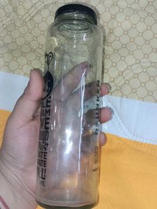 Fun Monkey Design Glass Water Bottle