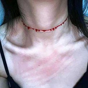 Blood Drop Choker Necklace For Goth Girlies🩸