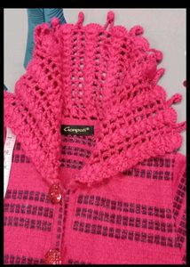 Pink Knitted Cardigan
