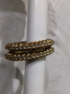 Elegant Gold Bangles - Set of 2