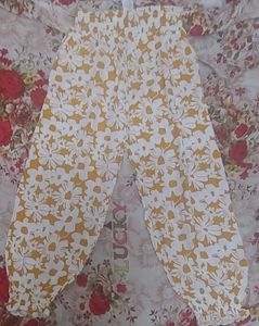 Floral Print Harem Pants Size XXL