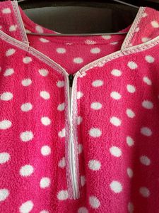 Polka Dot Fleece dress