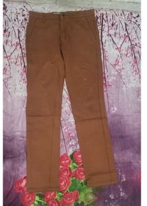 Brown Casual Pants