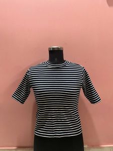 Striped Knit Top