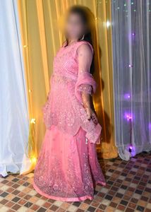 Elegant Pink Embroidered Lehenga Choli