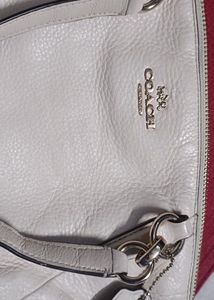 Coach Kelsey Cream Leather Crossbody Bag