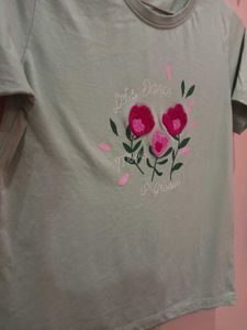 Floral Embroidered T-Shirt for womens