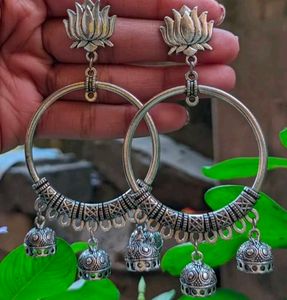 Oxidised Earring