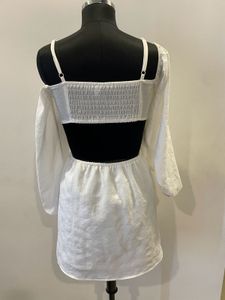 White Cutout Dress Small