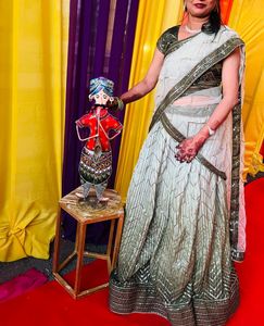 Designer Lengha And Saree 2 In One 😍❤️
