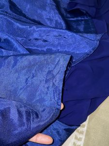 Royal Blue Party Wear Embroidered Kurta Gown
