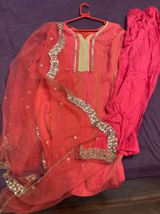 Coral Kurti Set