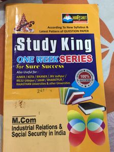 Mcom Final Year Books Of Study King One Week Serie