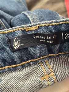 Wide Leg Denim Jeans - straight fit