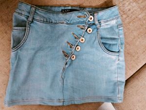 KAZO Denim Mini Skirt