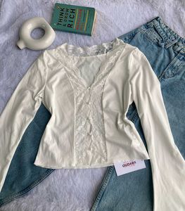 Savana Lace Trimmed Top