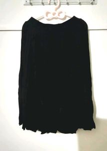 this is a knee length black skirt