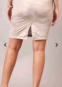 New Elegant Beige Pencil Skirt (Bargainable)