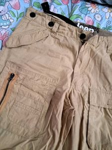 Beige Cargo Pants