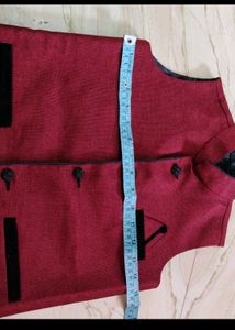 Maroon Ethnic Jacket