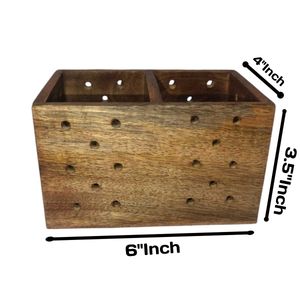 wooden pencil holder