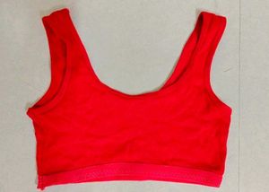 Red And Pink Sports Bra For Girls...