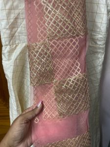 Cream Embroidered Dress