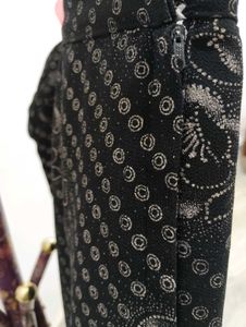 Black Printed Skirt