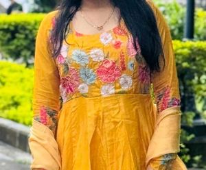 Floral Anarkali Kurta Set