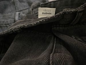 Wide Leg Black Denim Pants