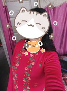 🌺Floral Embroidered Winter Kurta/Dress