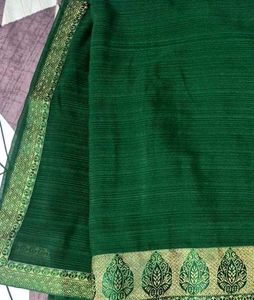 Elegant Green Saree