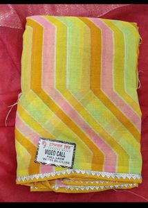 Pack Of 3 New Striped saree with blouse