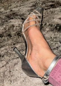 silver heels