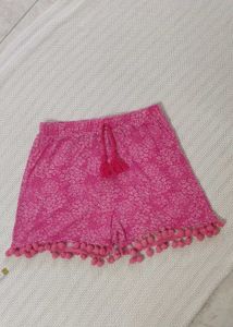 Pink Pom-Pom Shorts