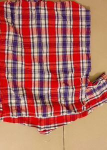 Red &amp; Purple Plaid Button-Down