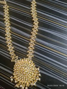 heavy long stone neckpiece
