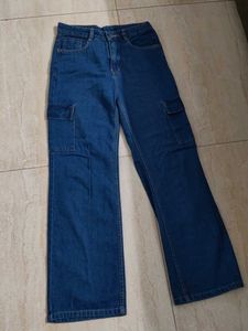 dark blue Cargo Jeans