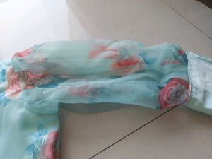 Organza Fabric Tunic Top
