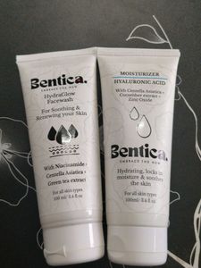 Bentica Skincare Facewash + Moisturizer