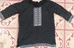 Black & White Polka Dot Top