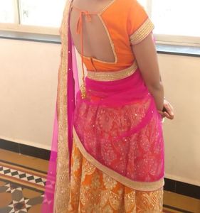 Designer Net Lehenga Choli With Dupatta
