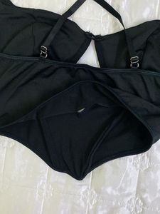 Shein Black corset Top with boning bust 36