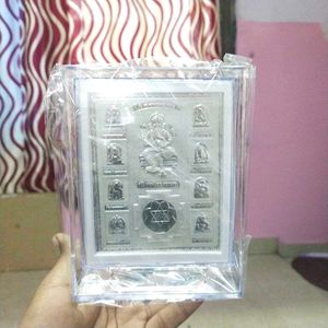 999 Pure Silver Ashtavinayak Frame For HomeTample